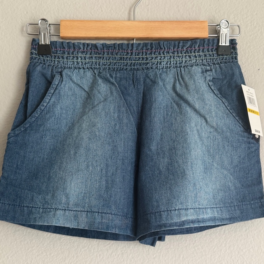 Lucky Brand Girls Denim Elastic-Waist Blue Shorts